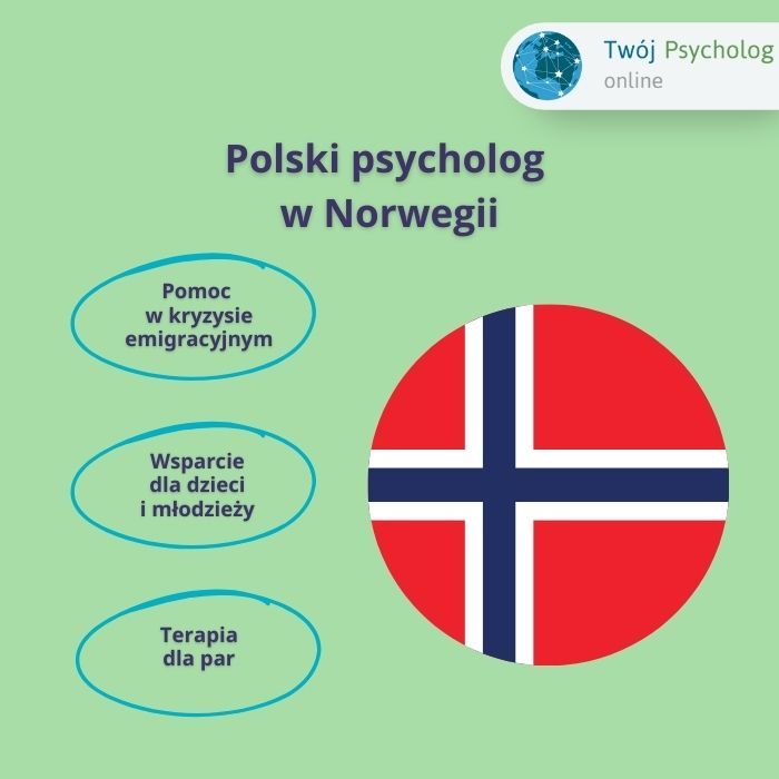 polski psycholog Norwegia
